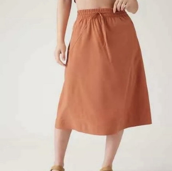 Athleta A-Line Skirt in Warm Brown - Picture 1 of 10